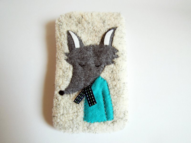 Meditation in the Fox cell phone pocket - Phone Cases - Other Materials Multicolor