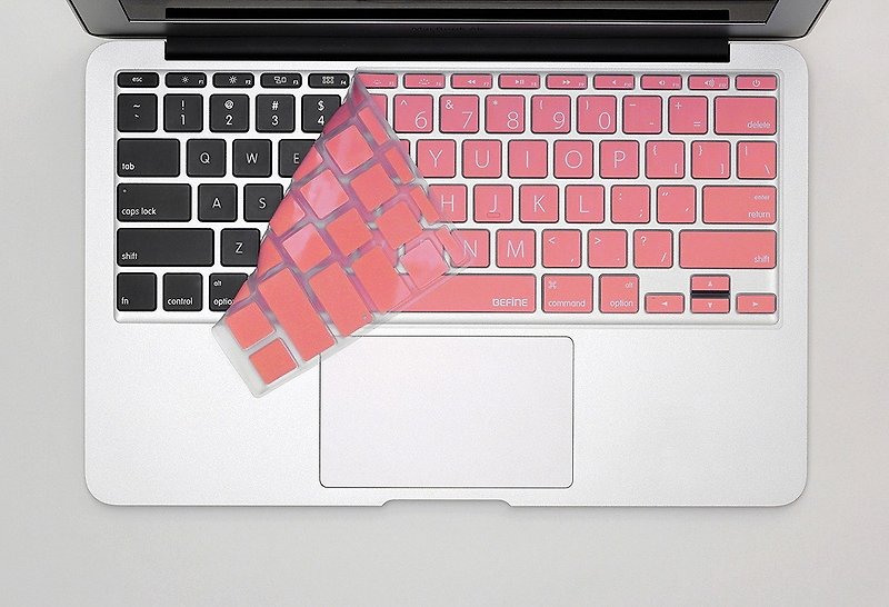 BEFINE MacBook Air 11 special keyboard protective film (KUSO English Lion Edition) Foundation white (8809305221583) This version without phonetic - Computer Accessories - Other Materials Pink