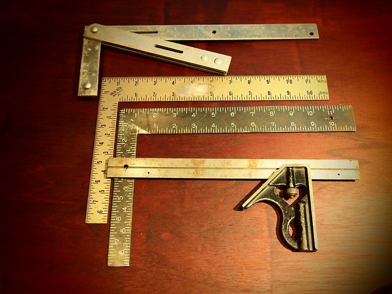 vintage 60-70 American-made woodworking engineering ruler - อื่นๆ - วัสดุอื่นๆ สีเทา