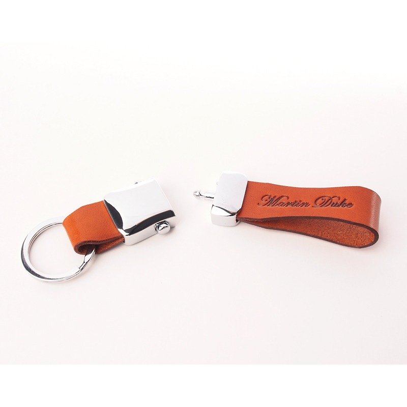 MartinDuke Leather Key chain - Keychains - Genuine Leather Brown