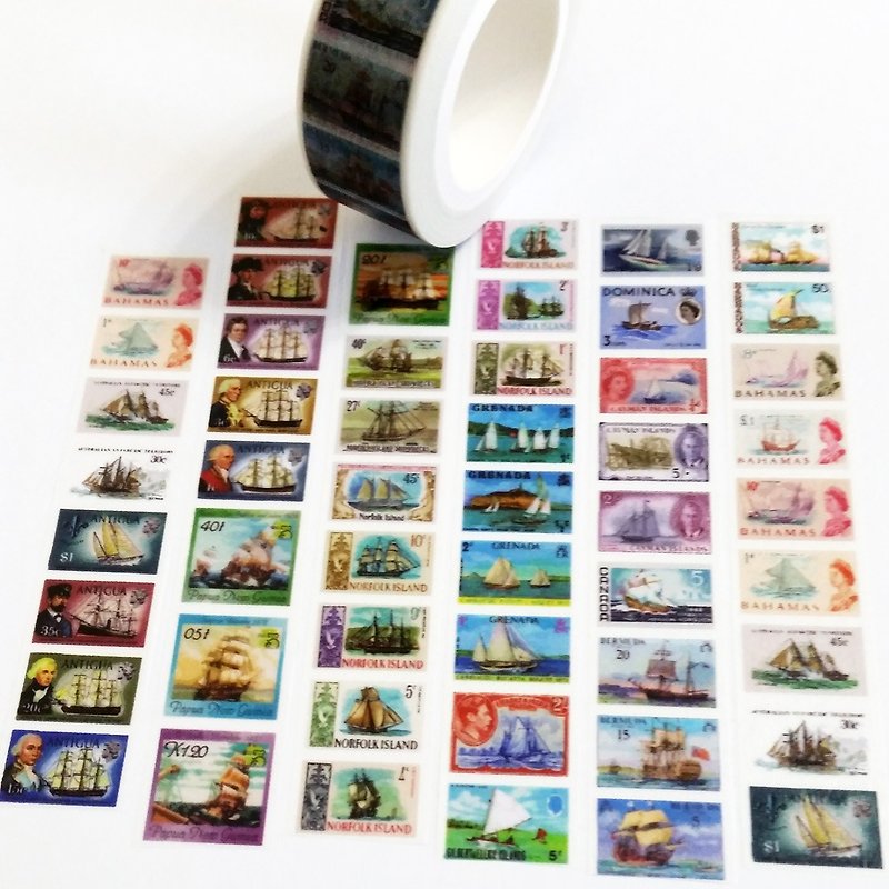 Masking Tape Sailing Stamps - มาสกิ้งเทป - กระดาษ 