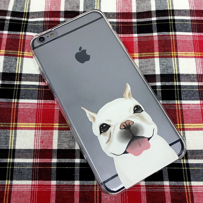 My Pets Dog Bulldog プリント ソフト/ハード ケース iPhone X、iPhone 8、iPhone 8 Plus、iPhone 7 ケース、iPhone 7 Plus ケース、iPhone 6/6S、iPhone 6/6S Plus、Samsung Galaxy Note 7 ケース、Note 5 ケース、 S7エッジケース、S7ケース - その他 - プラスチック 
