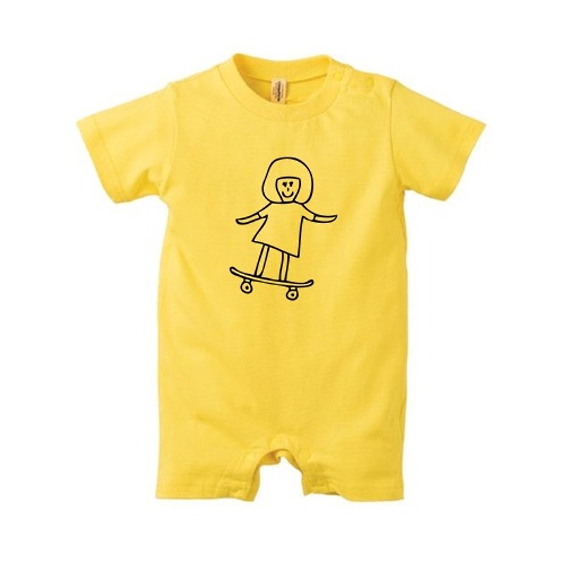 Allie #2 - 嬰兒連身衣/包被/包巾 - 棉．麻 黃色