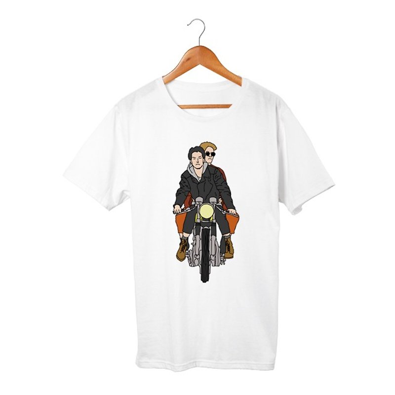 Mike & Scott T-shirt - Tシャツ メンズ - コットン・麻 ホワイト