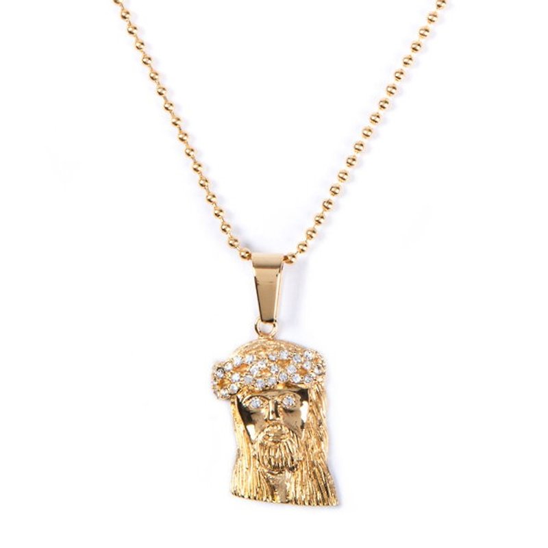 New Jersey, USA The Sneaker Studio Jesus necklace - Necklaces - Other Metals Yellow