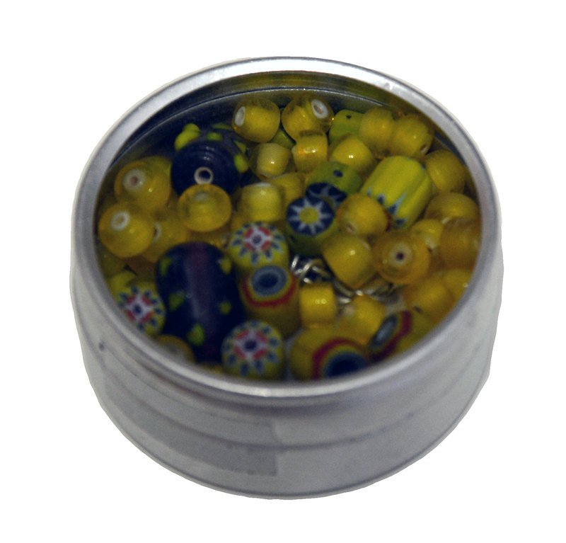 琉璃項鍊DIY材料盒_黃_公平貿易 - 金工/飾品 - 其他材質 黃色