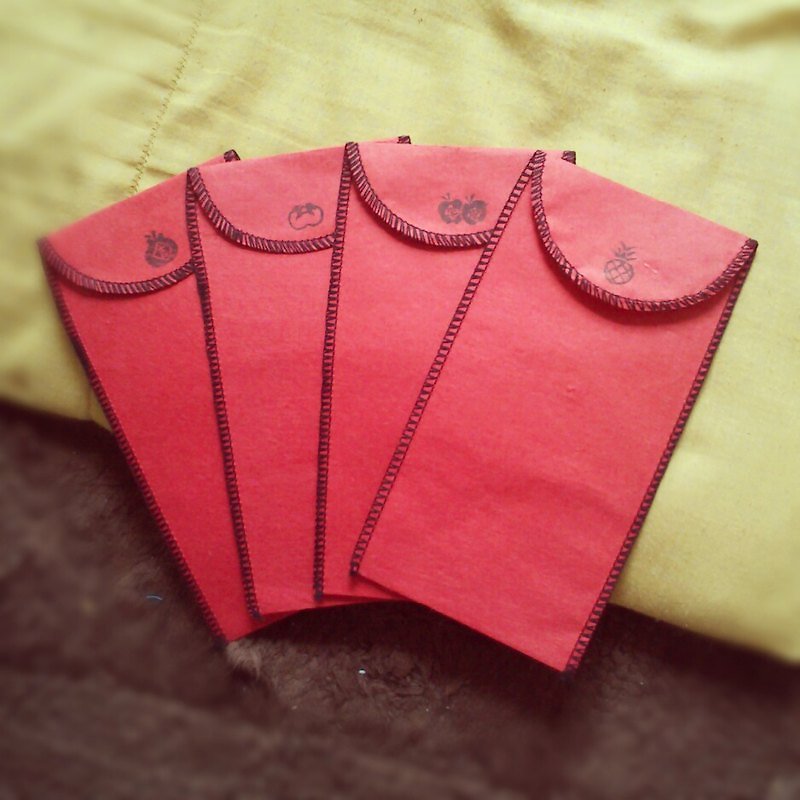 中国の旧正月限定の赤い封筒バッグ4-組み合わせ - その他 - 紙 レッド