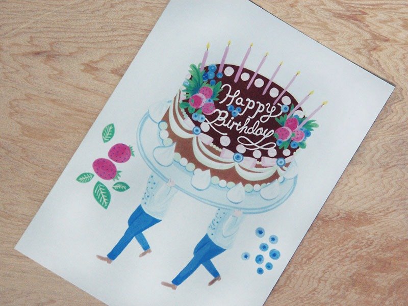 chienchien - 生日快樂！！   -  生日卡片 / 插畫明信片 - การ์ด/โปสการ์ด - กระดาษ ขาว