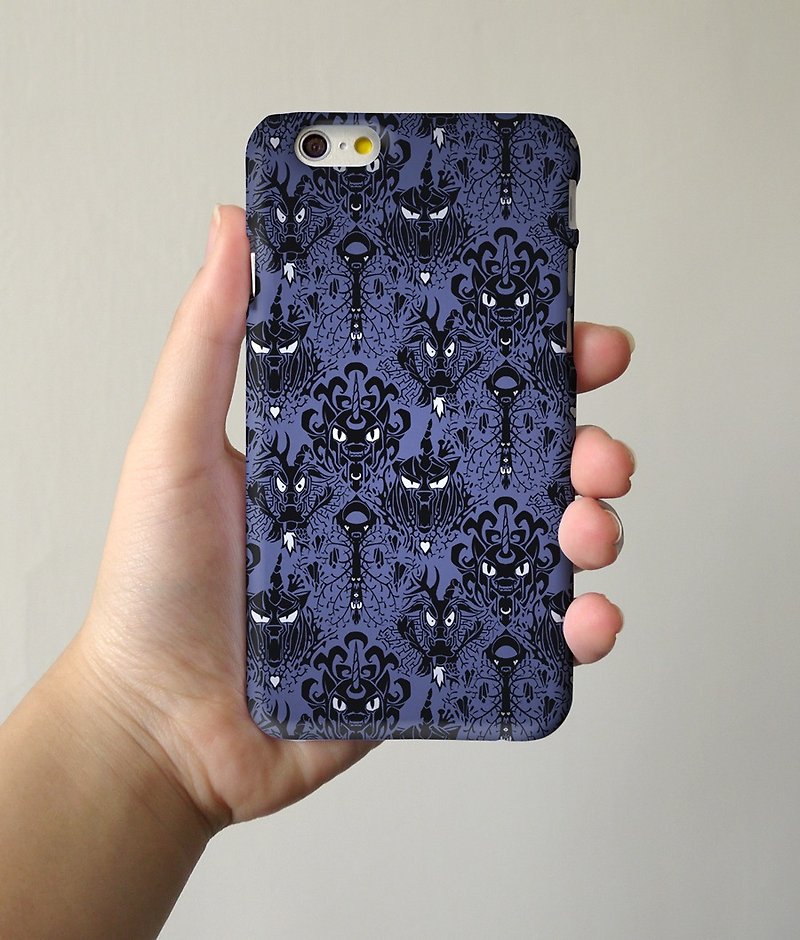 Black violet pattern 19 3D Full Wrap Phone Case, available for  iPhone 7, iPhone 7 Plus, iPhone 6s, iPhone 6s Plus, iPhone 5/5s, iPhone 5c, iPhone 4/4s, Samsung Galaxy S7, S7 Edge, S6 Edge Plus, S6, S6 Edge, S5 S4 S3  Samsung Galaxy Note 5, Note 4, Note 3, - Other - Plastic 