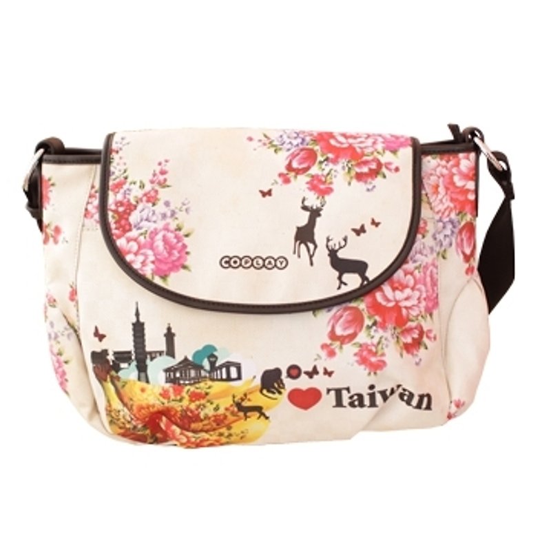 COPLAY Design Package | Love Taiwan Series - Banana Island | Xpress side Backpacks | Shoulder Bag | Shoulder Bag | oblique backpack - Messenger Bags & Sling Bags - Other Materials Yellow