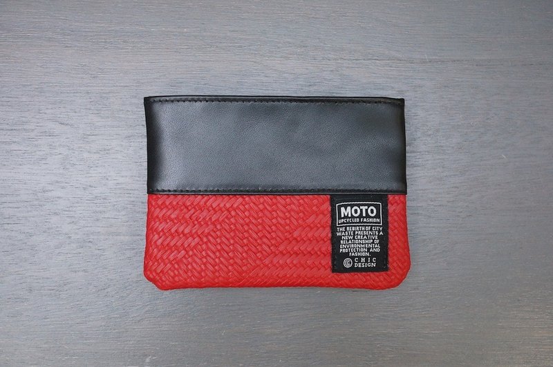 【MOTO 30cc】－Coin Key Pouch/鑰匙包/零錢包_09762 - 鑰匙圈/鑰匙包 - 真皮 紅色