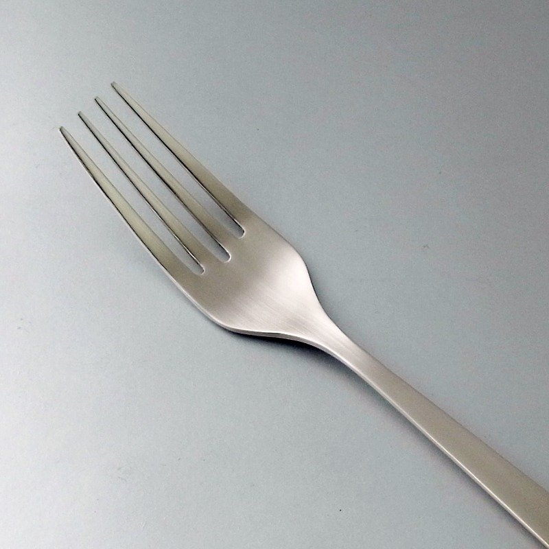 [Japan Shinko] Japanese-made designer series Suzhi-main fork - ช้อนส้อม - สแตนเลส สีเงิน