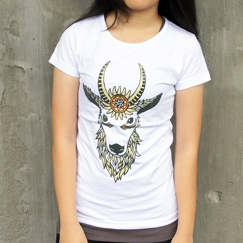 [Series] Department of Forestry native legend - antelope female version of T - Unisex Hoodies & T-Shirts - Cotton & Hemp Brown