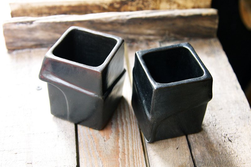 Black Rotate cup 旋轉杯 黑色＿公平貿易 - Mugs - Other Materials 