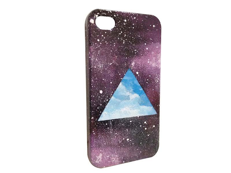 Sweet4Girls exclusive design hand-painted Star Galaxy Phone Case universe x triangular blue section ○ ★ iPhone 6/5 / 5s / 4s - Phone Cases - Waterproof Material Multicolor