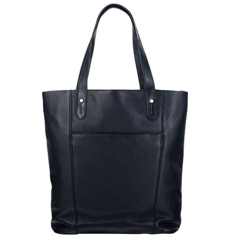 SUPERCONSCIOUS Tote Bag_Black / Black - Handbags & Totes - Genuine Leather Black