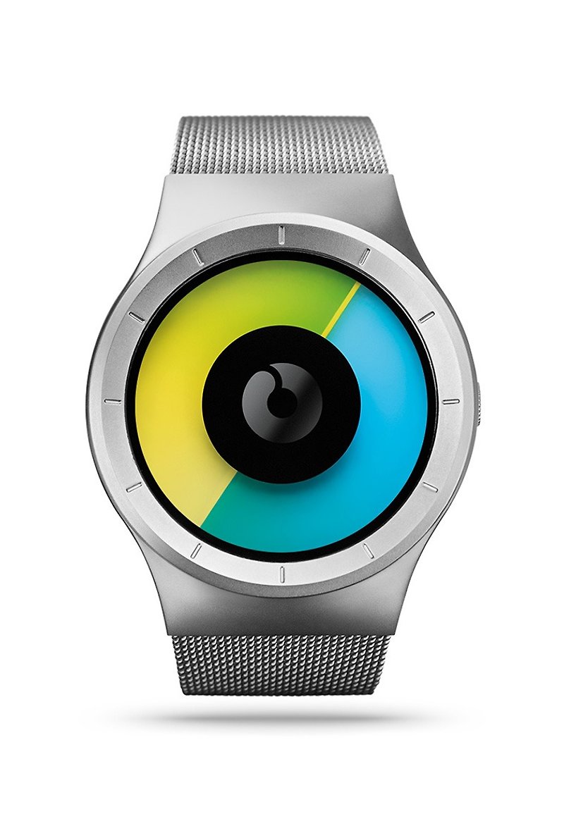 Cosmic Sky Series Watch CELESTE (Silver/Blue, Chrome/Colored) - นาฬิกาผู้หญิง - โลหะ สีเทา