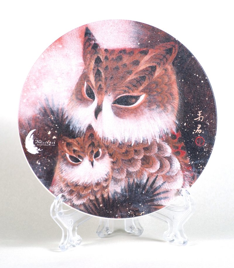 Artist's Creation Series Coaster-Guo Yujun-Yi (Including Acrylic Frame) - Coasters - Porcelain 