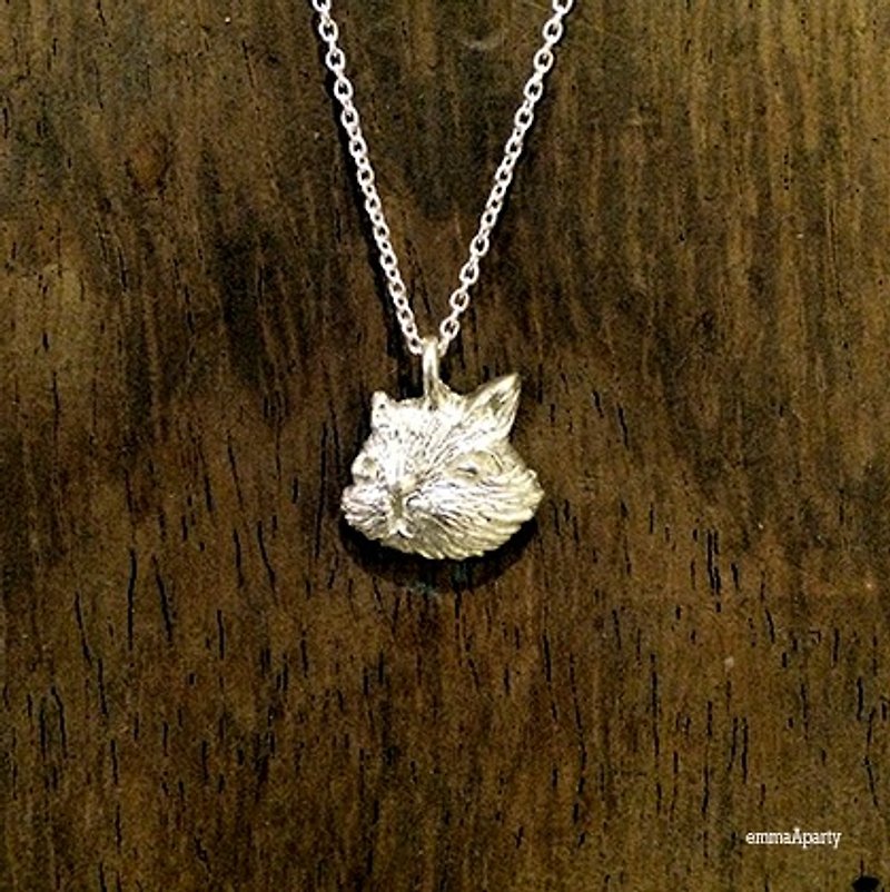 emmaAparty handmade sterling silver necklace ``Flower Cat'' - สร้อยคอ - เงินแท้ 