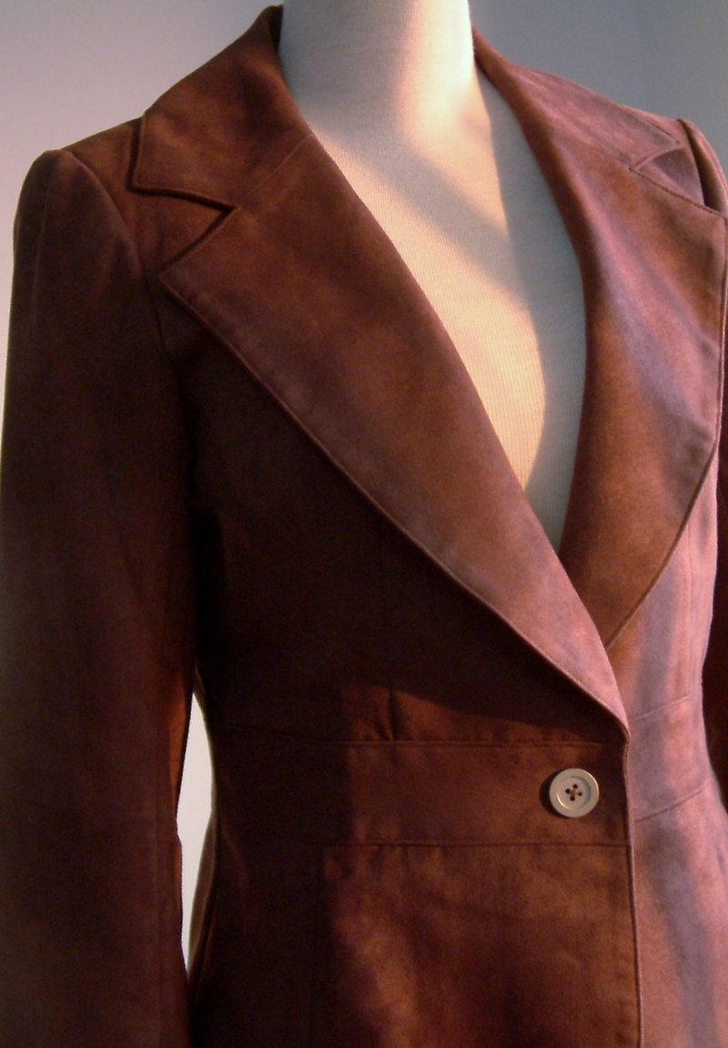Suede suit jacket - Women's Blazers & Trench Coats - Other Materials Multicolor