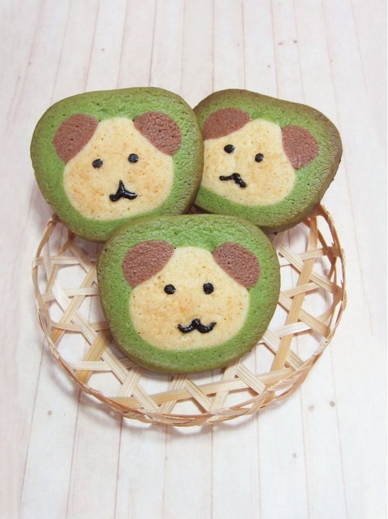 JMI Handmade Bakery Matcha Dog Shaped Handmade Biscuits (10 pieces in 5 packets) - คุกกี้ - อาหารสด สีเขียว