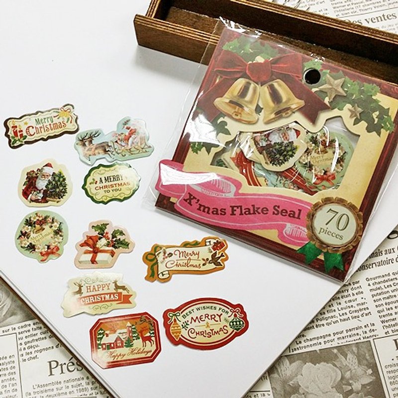 日本 amifa Xmas 聖誕風格迷你貼紙 (28751) - Stickers - Paper Multicolor