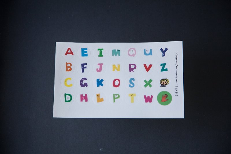 Tonight I hand - hand-painted letters small round marking labels stickers - สติกเกอร์ - กระดาษ สึชมพู