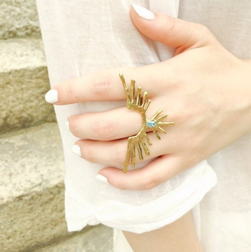 某個民族的紋章戒指 - 戒指 - 其他金屬 金色