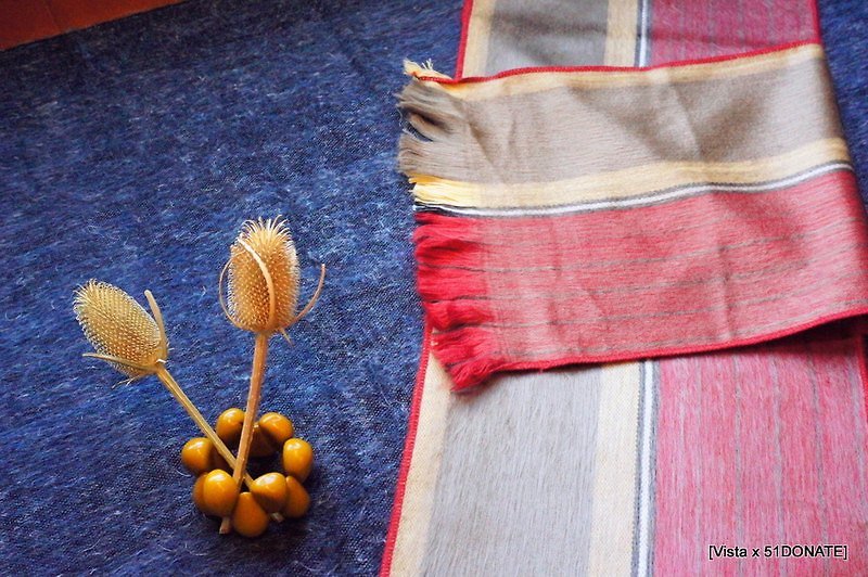 Vista[見聞]，南美洲，手工羊駝圍巾 ‧ 金橘 - 絲巾 - 其他材質 橘色