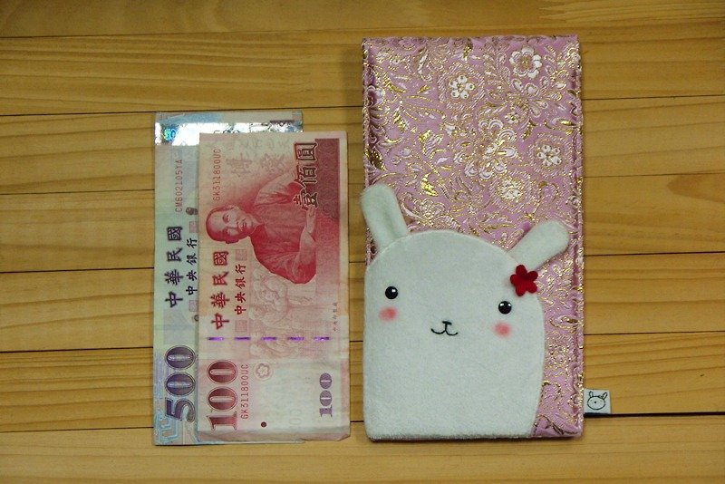 Bucute long satin cloth red envelope bag / new year / global limited / lucky cat / 100% handmade - Other - Other Materials Red