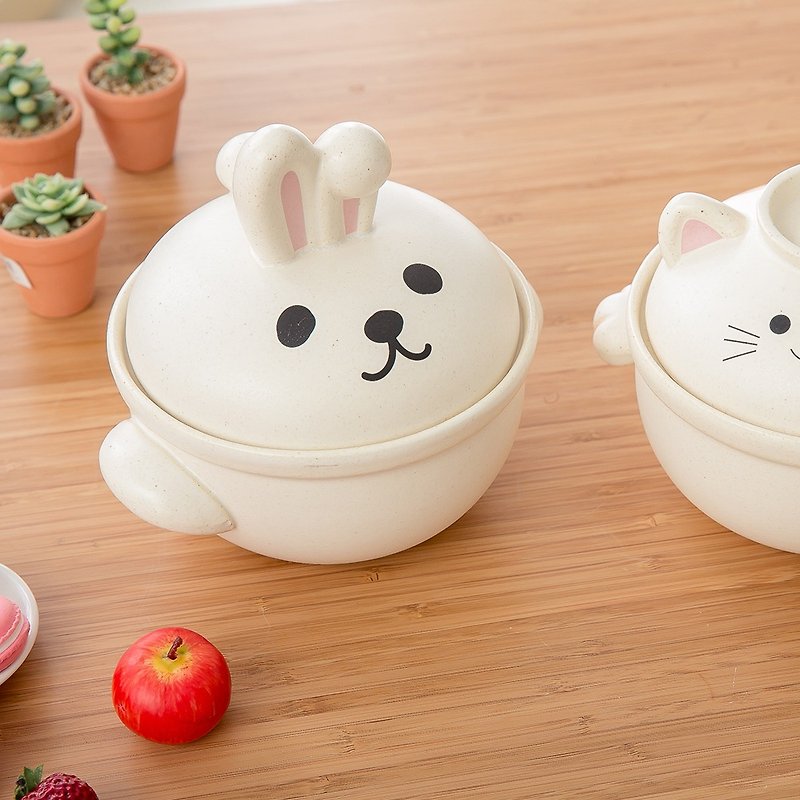 Sunart rabbit pottery │ S │ - Cookware - Other Materials White
