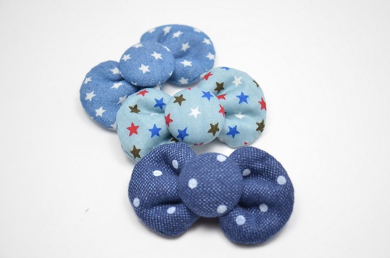Cute round-edged cloth tweeted-dot, star series - Hair Accessories - Other Materials 