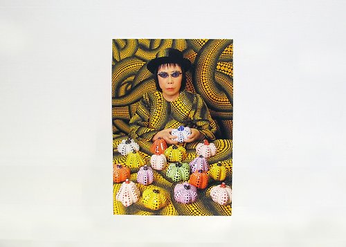 草間彌生Yayoi Kusama 南瓜彌生Pumpkin&YAYOI / 明信片 Postcard-草間彌生Yayoi Kusama