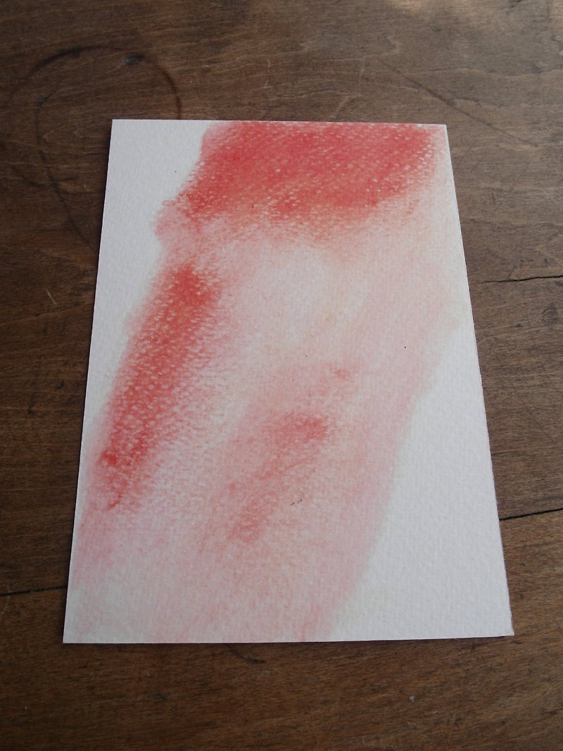 Woman and her wound series postcard - knee - single drop area - Cards & Postcards - Paper Red