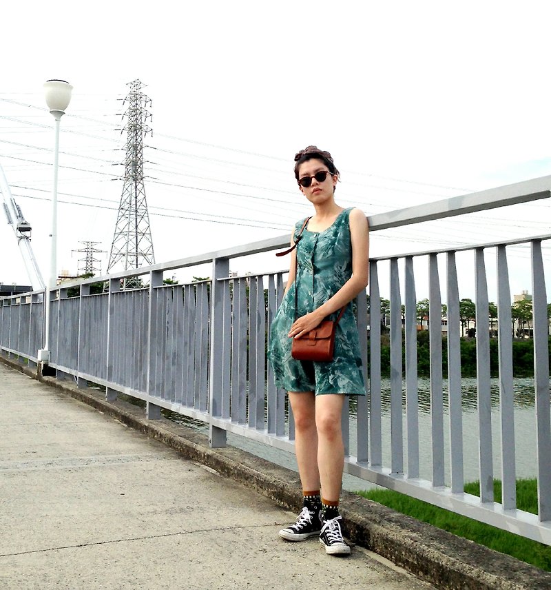 Priceless knew │ │ iceberg green vintage jumpsuit pants VINTAGE / MOD'S - Overalls & Jumpsuits - Other Materials Green