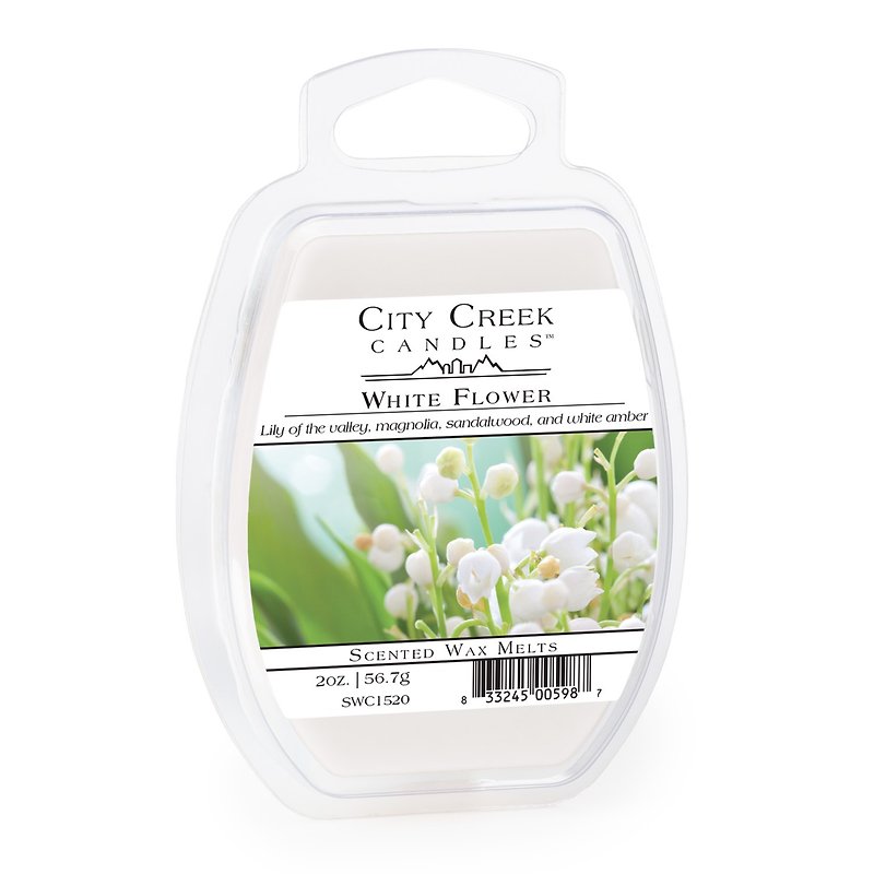 Floral fragrance series 2oz City Creek dissolve wax - Candles & Candle Holders - Wax Pink