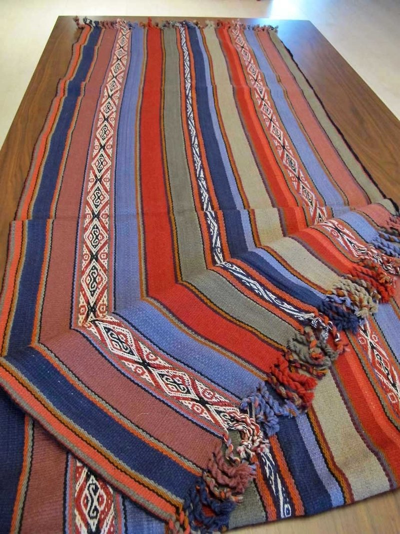 カラフルなビクーニャの髪のテーブルクロス - ワイド パターン - ランチョンマット - その他の素材 多色