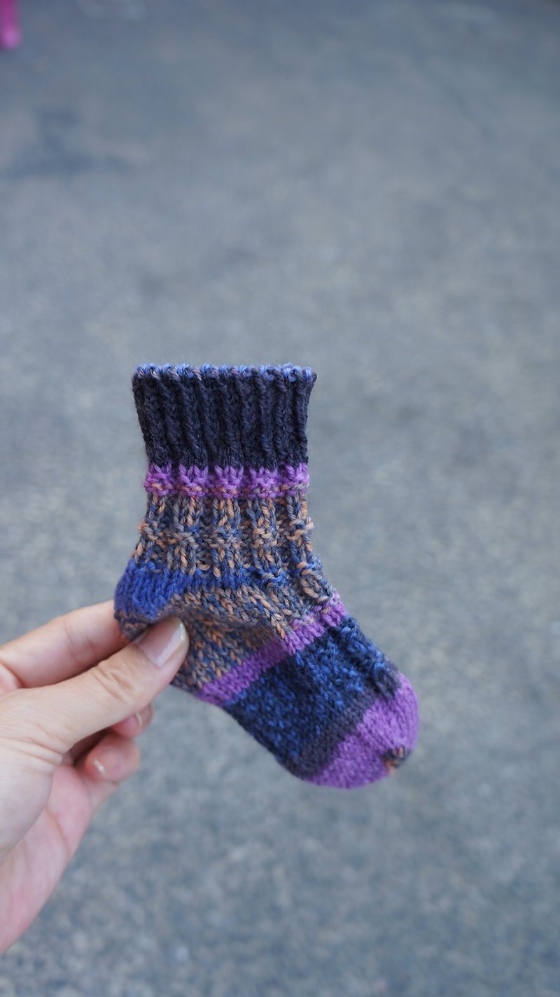 Baby 手織襪(繽紛紫) - 襪子 - 其他材質 