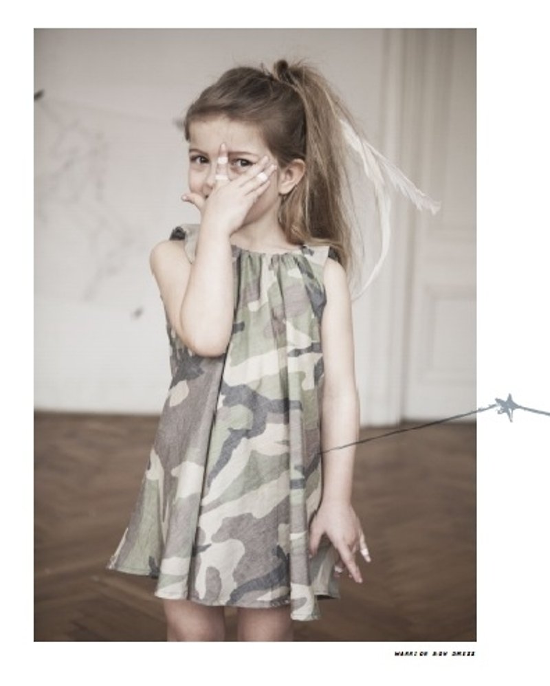 2014 spring and summer kids on the moon limited camouflage dress - Other - Cotton & Hemp Green