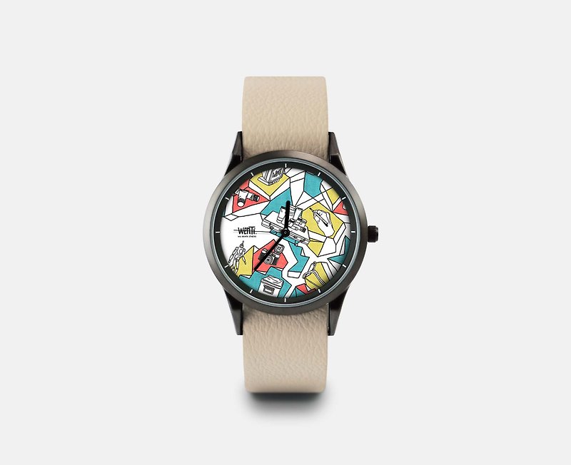 絕版插畫手錶【生活。創造】限量優惠 - 女錶 - 其他金屬 白色