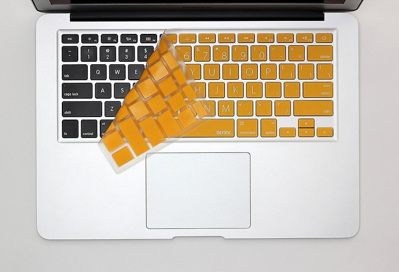 BEFINE MacBook Air 13 special keyboard protective film (KUSO English Lion Edition) Orange bottom white (8809305221200) This version without phonetic - Computer Accessories - Other Materials Orange