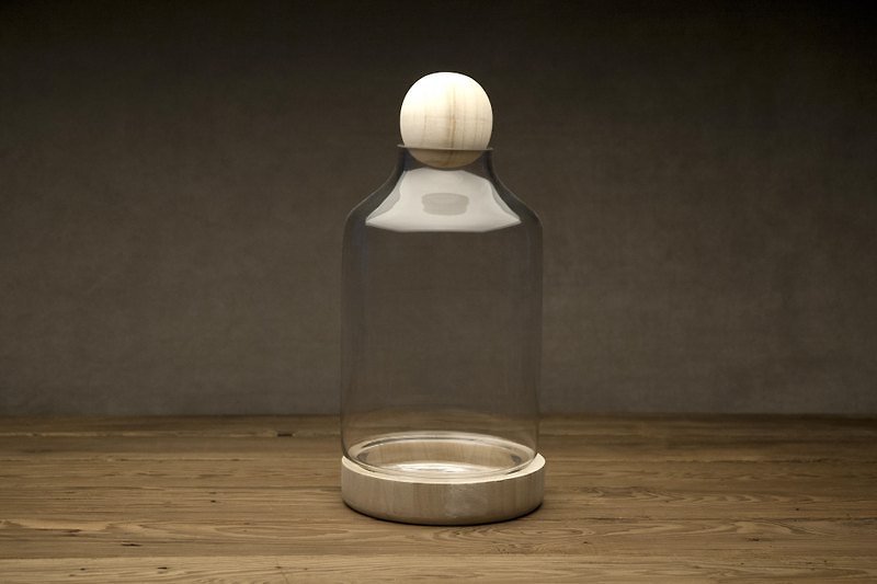 陳列置物瓶 Ｍ - 擺飾/家飾品 - 玻璃 咖啡色