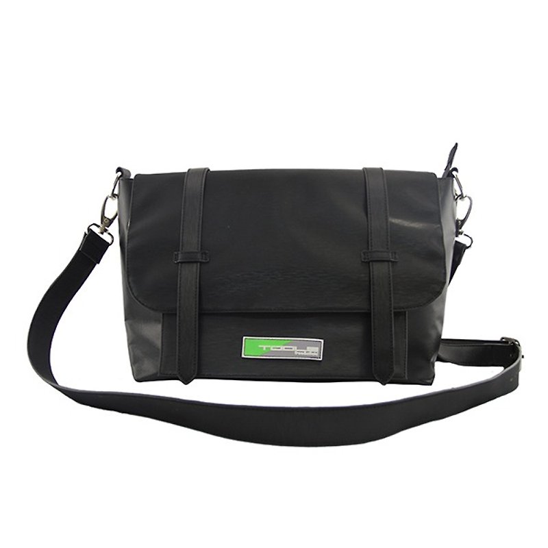 Tools postman Tuer bag:: water repellent:: taste:: leisure #黑140209 - กระเป๋าแมสเซนเจอร์ - วัสดุกันนำ้ สีดำ