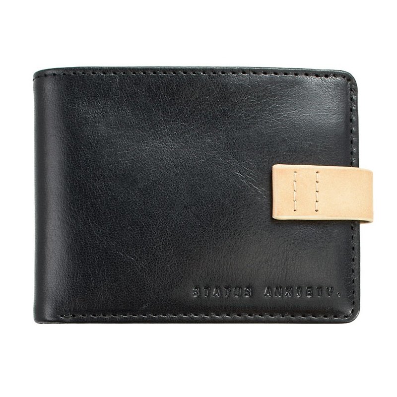 JOSIAH Short Clip _Black / Black - Wallets - Genuine Leather Black