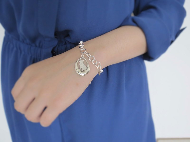 They are Family-Shiba sterling silver bracelet - Cpercent handmade jewelry - สร้อยข้อมือ - เงินแท้ สีเงิน