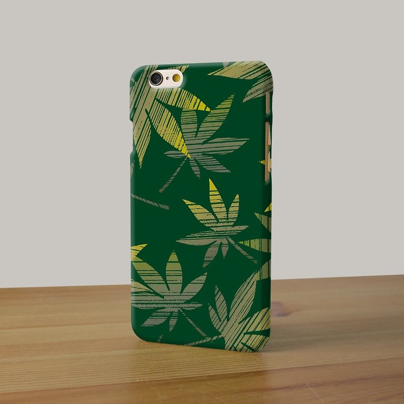 Green weed cannabis leaves 118 3D Full Wrap Phone Case, available for  iPhone 7, iPhone 7 Plus, iPhone 6s, iPhone 6s Plus, iPhone 5/5s, iPhone 5c, iPhone 4/4s, Samsung Galaxy S7, S7 Edge, S6 Edge Plus, S6, S6 Edge, S5 S4 S3  Samsung Galaxy Note 5, Note 4,  - เคส/ซองมือถือ - พลาสติก สีเขียว