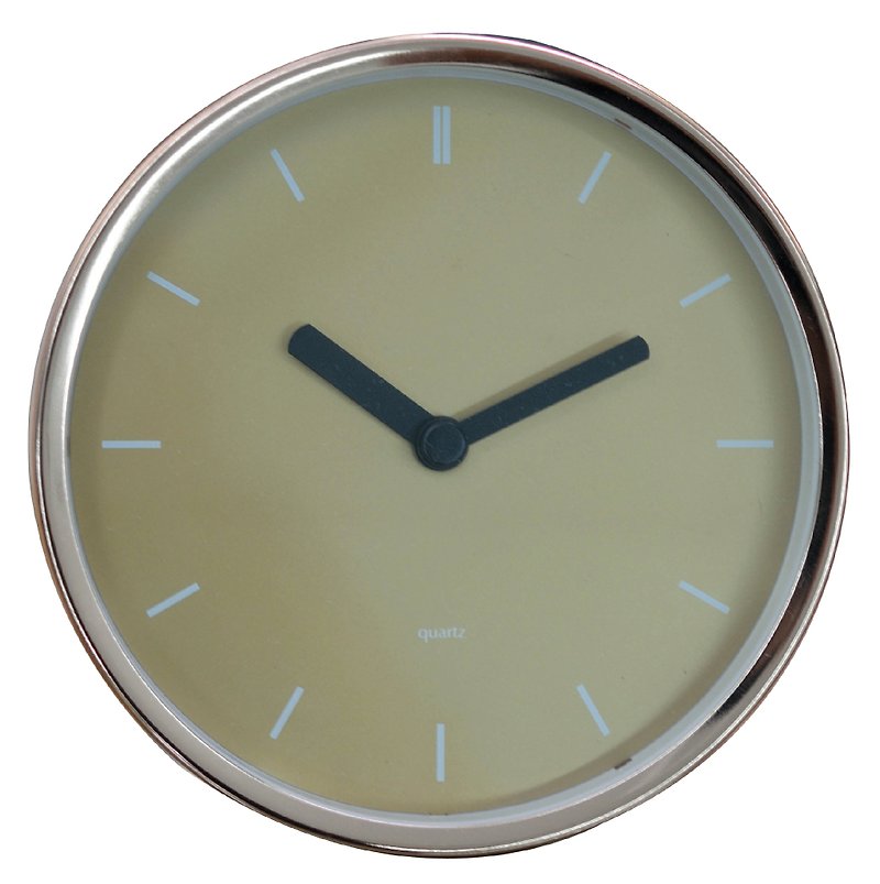 Mod - Rose Gold Small Line Clock 2 in 1 (Metal) - นาฬิกา - โลหะ สีทอง