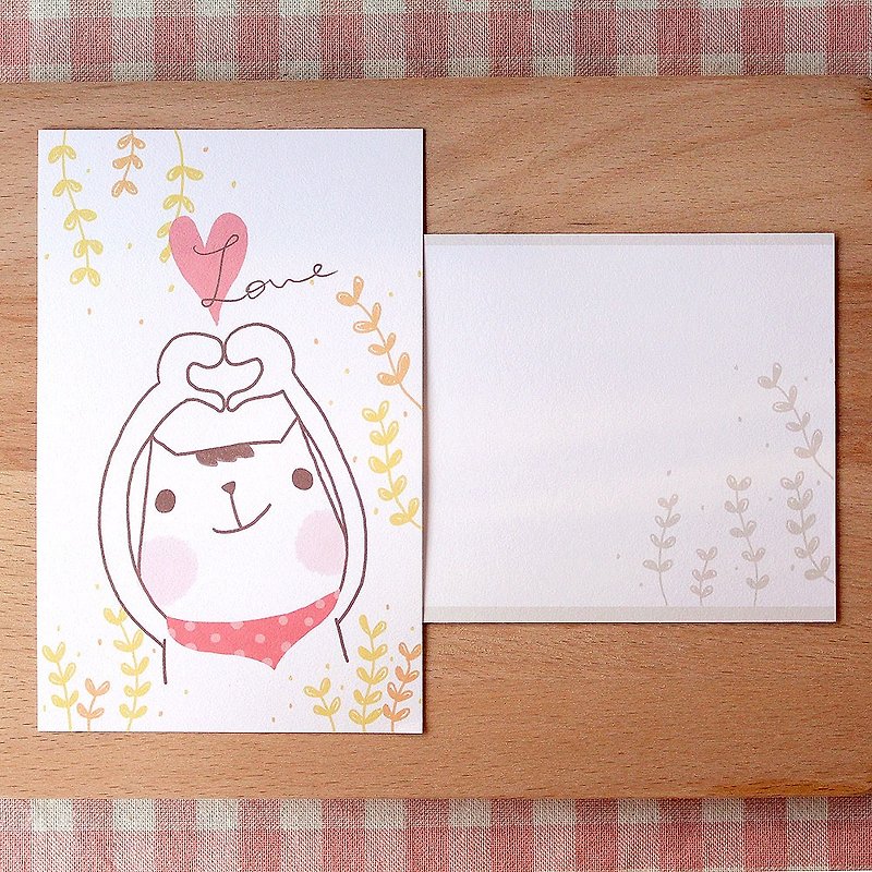 ポストカード-Love - カード・はがき - 紙 ホワイト