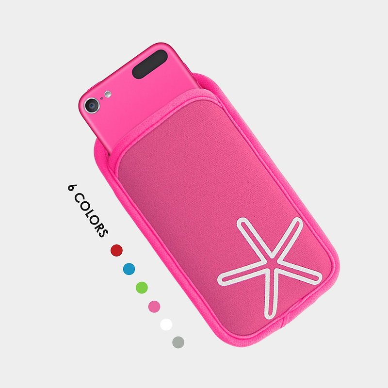 【Off-season sale】海星小手機保護套 2019 iPod 適用 - 手機殼/手機套 - 防水材質 粉紅色