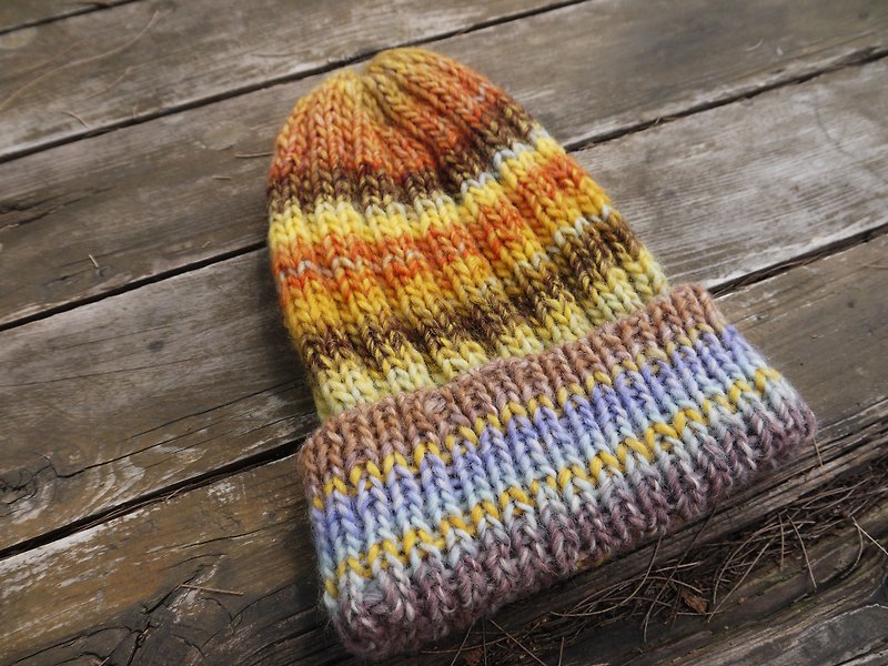 Mama 100% hand-made hat - reflexed caps / wool cap / - winter little sun / New Year / gifts - หมวก - กระดาษ สีส้ม